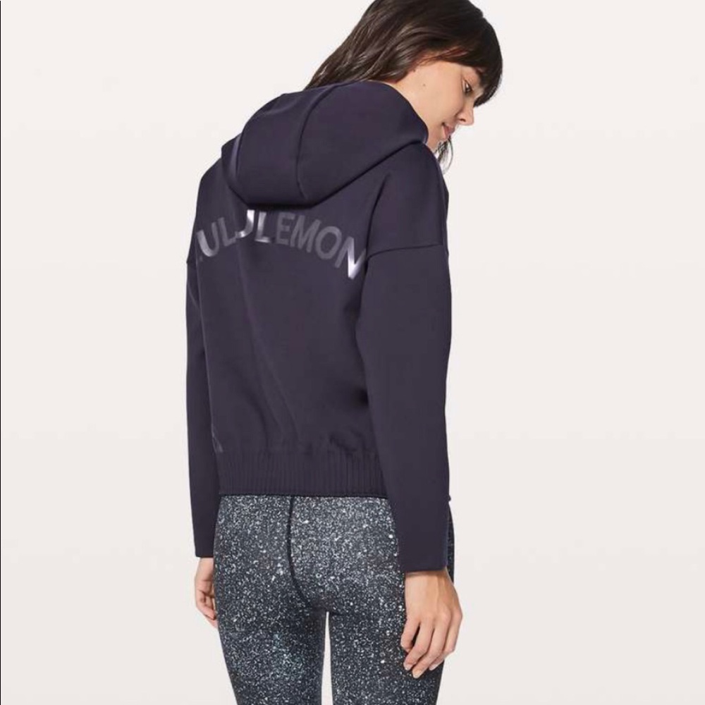 lululemon athletica Navy Hooded Jacket with Logo